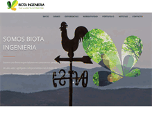 Tablet Screenshot of biotaingenieria.com